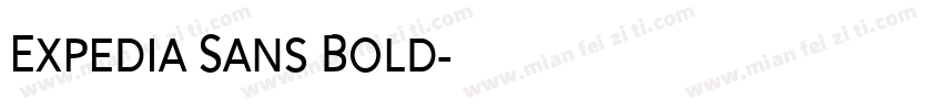 Expedia Sans Bold字体转换